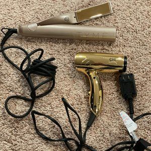 Chi Air Mini Hair Dryer and Tyme Iron